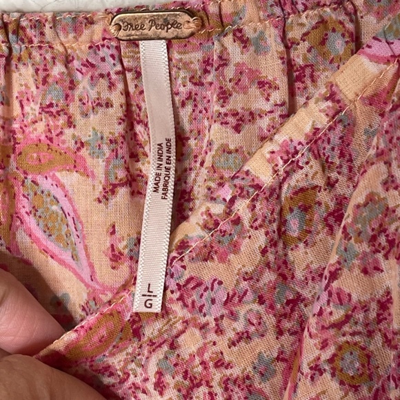 Free People Tangier Floral Maxi Dress Size L Multicolor Babydoll Lightweight - Picture 8 of 12